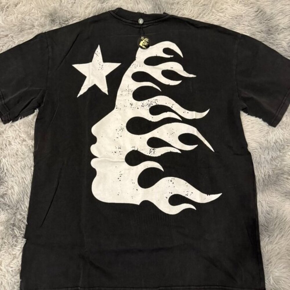 Hellstar Smiley Face Black Tee Mens Size Medium or Large - Picture 3 of 3